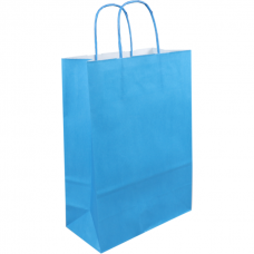 Draagtas blauw 22/10x31cm Tpk270626